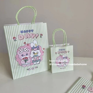 ถุงกระดาษน่ารัก ถุงกระดาษหูหิ้ว พร้อมส่ง