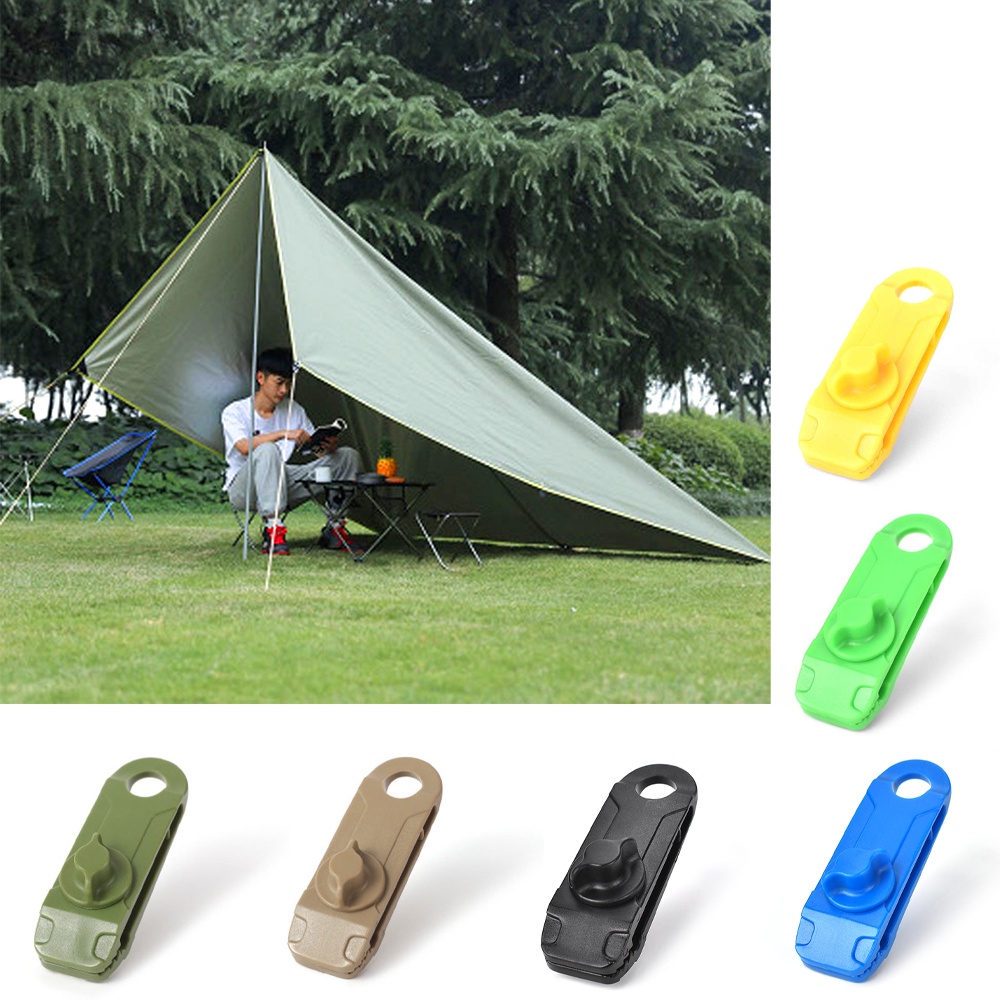 Flysheet Clip Camping Tent Clip Fly Tarp Clamp Tarpaulin Clips Canvas Cloth Buckle Awning Wind Rope