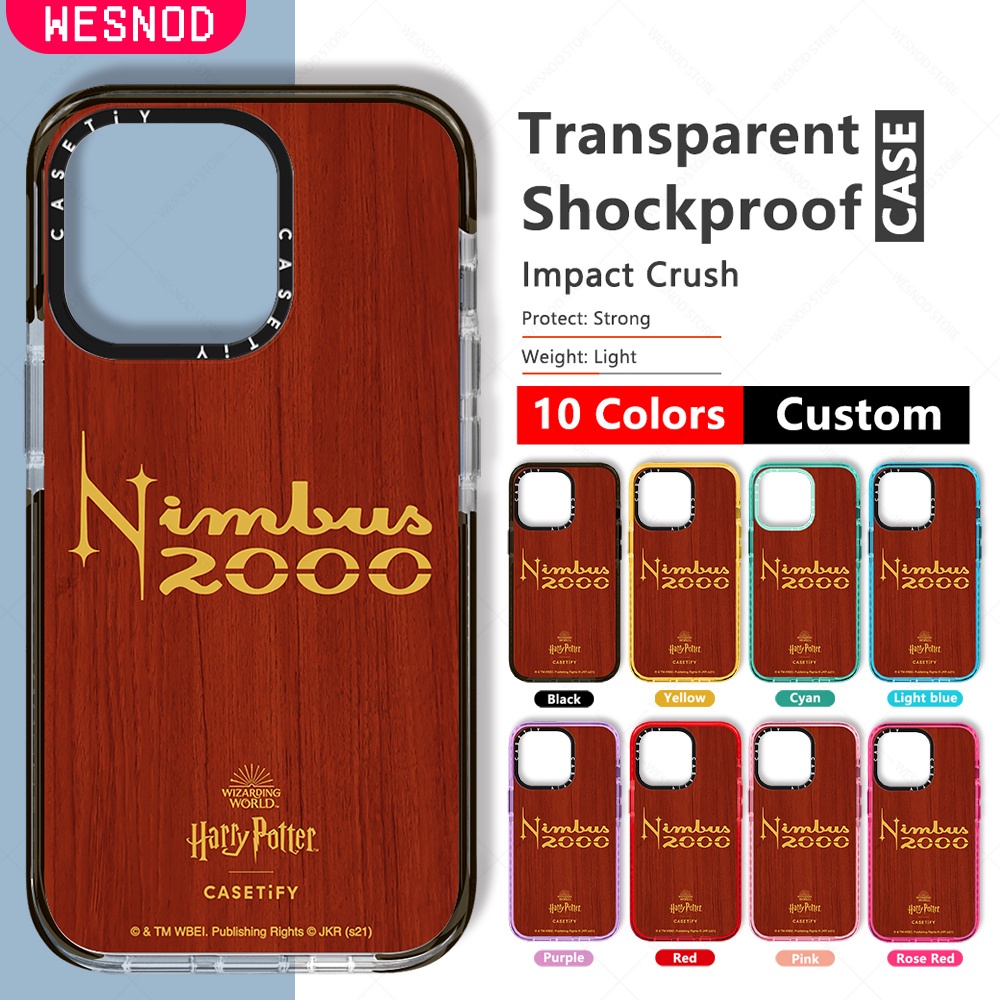 กันกระแทกใสแข็งแฟชั่นเคสโทรศัพท์มือถือ ลายไม้ Harry Potter Nimbus 2000 สําหรับ IPhone 7 8 Plus 15 14