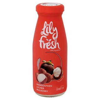 🔥*พร้อมส่ง*🔥 ลิลลี่เฟรช น้ำมังคุด 85% ผสมน้ำผลไม้ 15% 180มล. Lily Fresh 85% Mangosteen Juice with 15% Fruit Juice 180ml