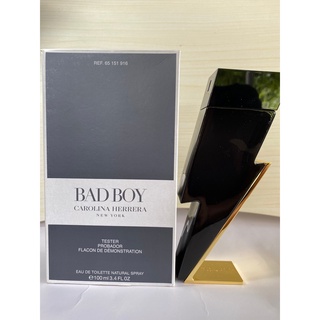 ของแท้ 100 % CAROLINA HERRERA BAD BOY EDT 100ml กลิ่นหอมหวาน นุ่มนัวร์ๆ โดดเด่น ถั่วทอนก้าบีน เคล้า โกโก้ ขมเข้ม แบบพอดี