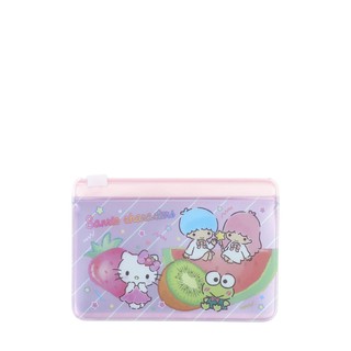 SANRIO ซองใส่บัตร Sanrio Characters PVC Card Holder W Zipper สีหลากสี แฟ้ม เครื่องเขียน