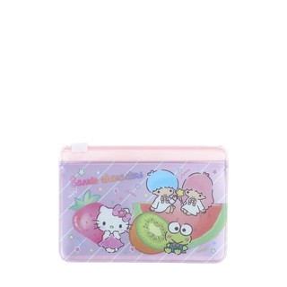 SANRIO ซองใส่บัตร Sanrio Characters PVC Card Holder W Zipper สีหลากสี แฟ้ม เครื่องเขียน