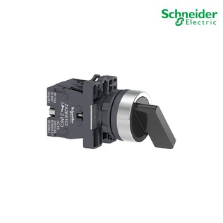 Schneider Electric - Selector switch, ขนาด 22 mm, ที่จับแบบยาว, 2 ตำแหน่ง, แบบค้าง, สีดำ, 1NO+1NC_XA2EJ25 ที่ร้าน PlugOn