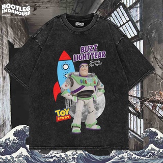 เสื้อยืดผ้าฝ้าย Lightyear เสื้อยืด โอเวอร์ไซซ์ ลาย WASHING VINTAGE TEE BUZZ | เสื้อยืด โอเวอร์ไซส์ | เสื้อยืด ขนาดใหญ่ |