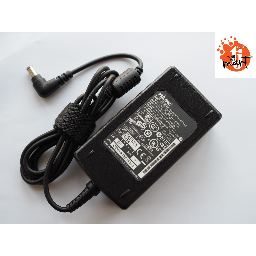 Adapter Notebook อะแดปเตอร์ For จอ LCD/LED SUMSUNG 14V 3A. หัว 6.0*4.4mm. (สีดำ)