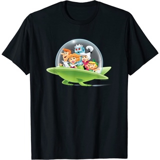 เสื้อยืดวินเทจเสื้อยืด พิมพ์ลาย The Jetsons Family Cruising แฟชั่นสําหรับเด็กผู้ชาย และผู้หญิง อายุ 1 2 3 4 5 6 7 8 9 10