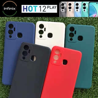 เคส ยาง TPU กันกระแทก ( คละสี) สำหรับ Infinix Hot 12 Play