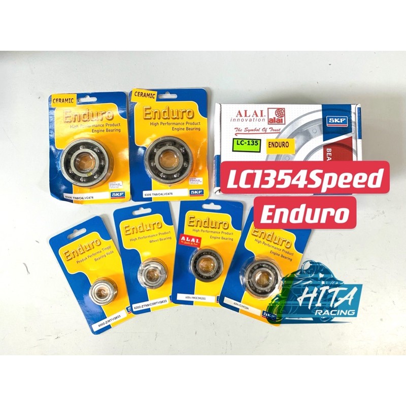 [ENDURO] LC135 4SPEED Bearing Sets Enduro Complete Set 7pcs Ceramic C3 C4