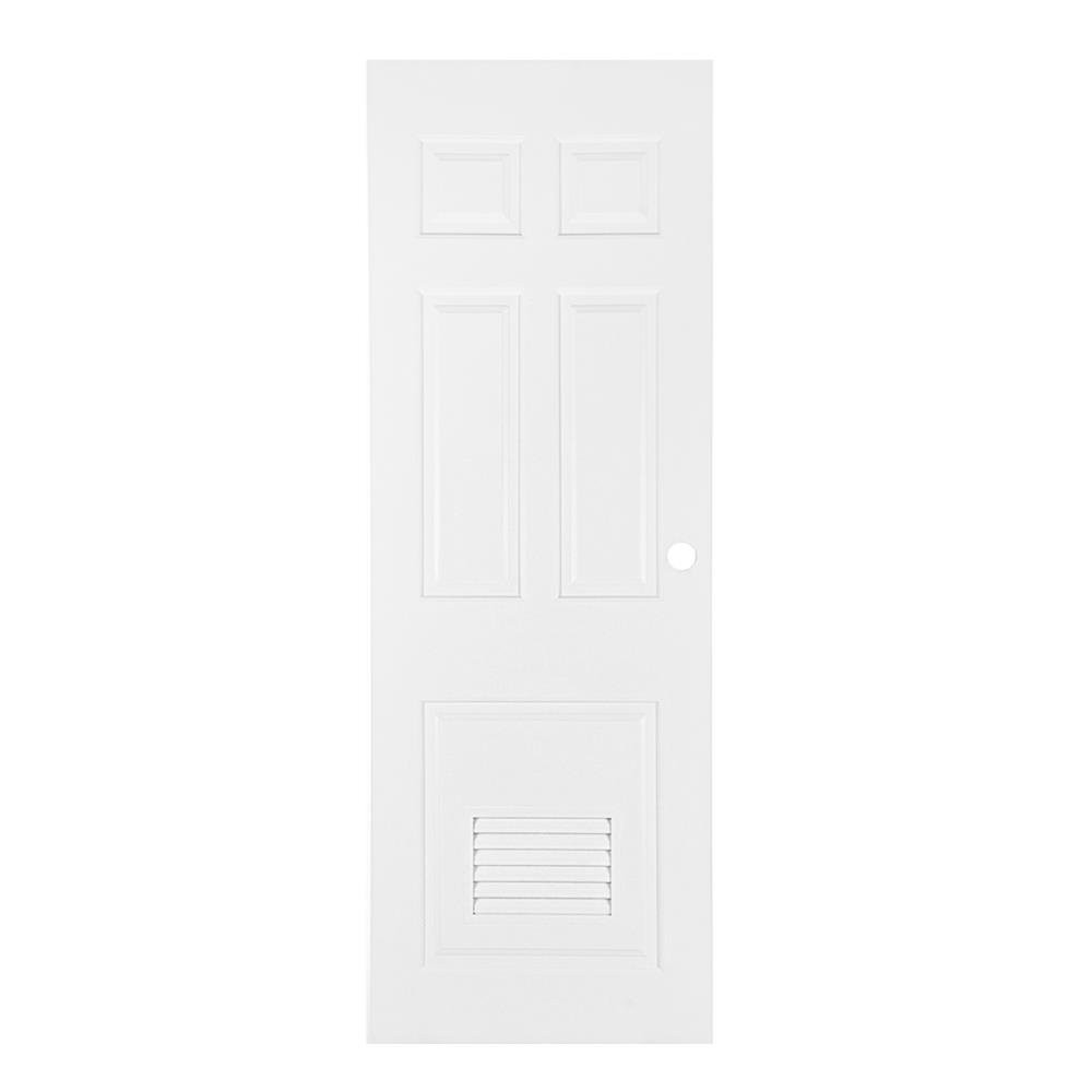 Bathroom door AZLE 70X200 cm. WHITE PZ6 DOOR Door frame Door window ประตูห้องน้ำ ประตูห้องน้ำ UPVC AZLE PZ6 70x200 ซม. ส