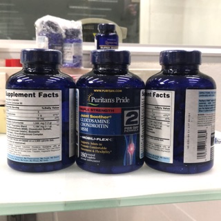 Puritans Pride [6v5 Triple Glucosamine Chondroitin MSM 180 caplets #1ในไทย] ปวดข้อ ปวดเข่า หลัง เพิ่มสารหล่อลื่นข้อ