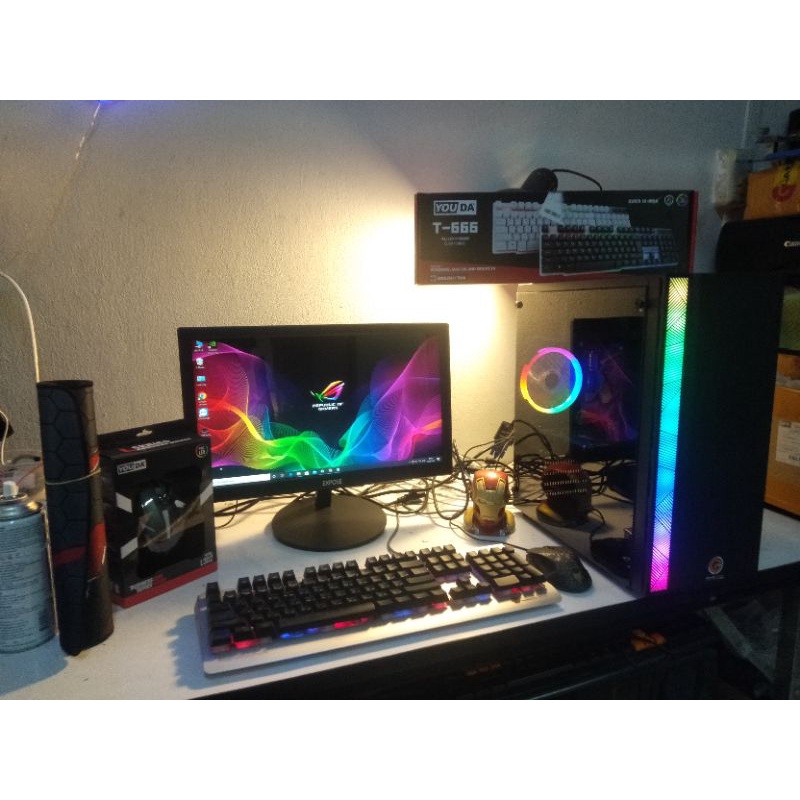 🔰คอมชุดเล่นเกมมือสอง พร้อมจอ 20นิ้วLed/Core i5/ram8/gtx650