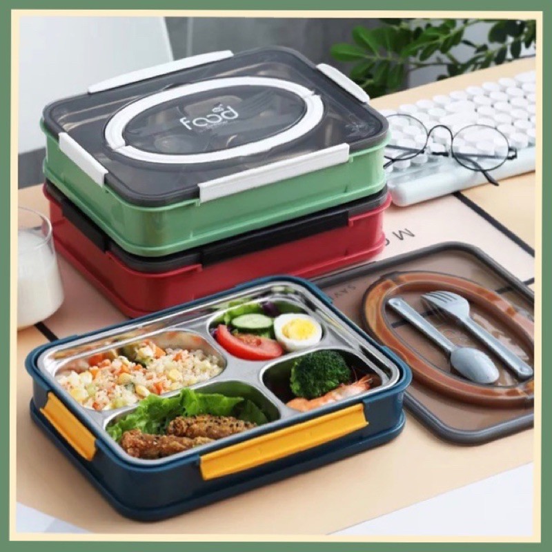 AD159_Shop กล่องข้าว กล่องข้าวเก็บอุณหภูมิ/สแตนเลส304 /ง่ายต่อการพกพา เหมาะสำหรับ ทำงาน โรงเรียน ปิก