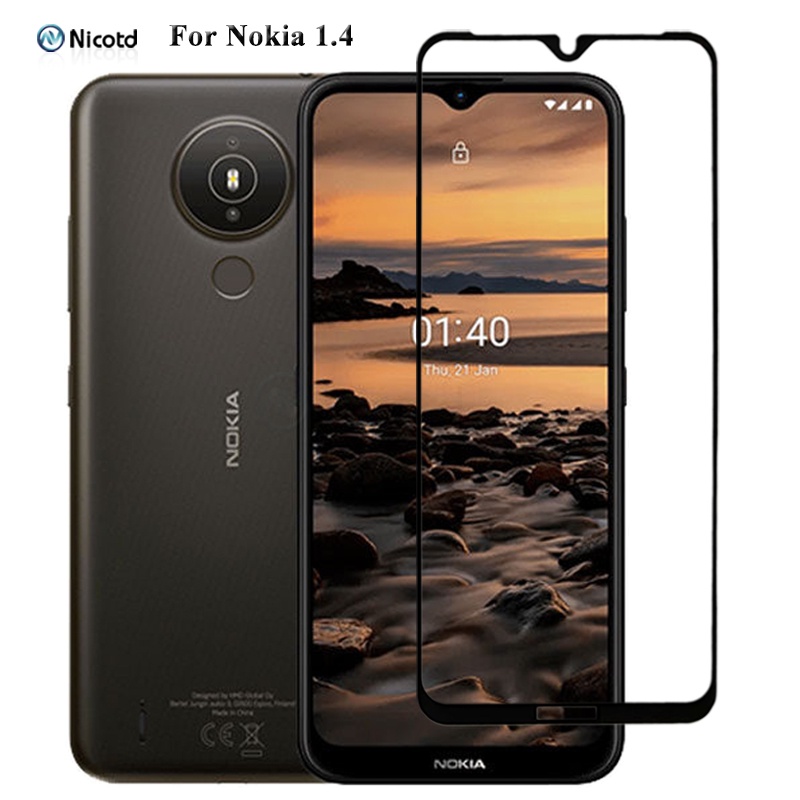 กระจกนิรภัยกันรอยหน้าจอ แบบเต็มจอ สําหรับ Nokia 1.4 2.4 3.4 5.4 3.4 9H