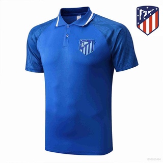 เสื้อโปโลแขนสั้น ลายทีมชาติฟุตบอล Atletico Madrid น่ารัก 2022-2023