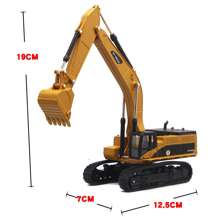 1:50 วิศวกรรมเลียนแบบสูงโลหะเต็มรูปแบบรถขุดรุ่นเด็กรถก่อสร้างรุ่น - รูปที่ 3
