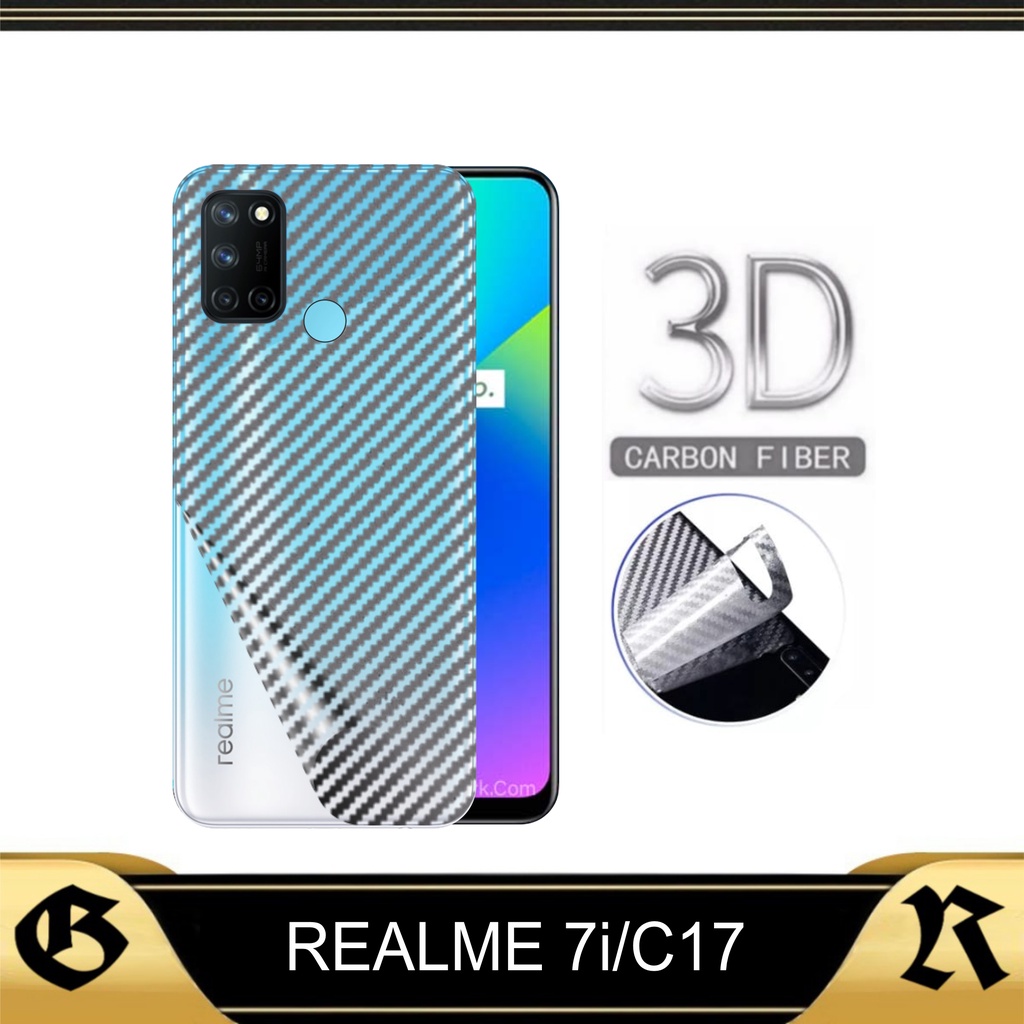 Garskin Skin Carbon REALME 7i, C17 Skin Carbon Back Protector