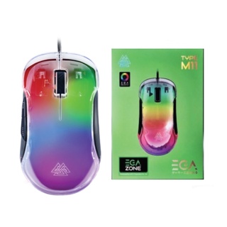 EGA Type M11 RGB Gaming Mouse เมาส์มาโคร - (Clear)