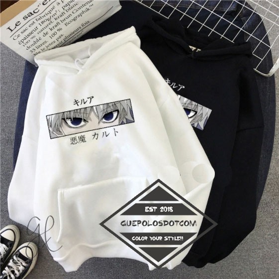 HOODIE JUMPER PULLOVER KILLUA HXH UNISEX MEN_WOMEN JAPAN ANIME COSPLAY JACKET
