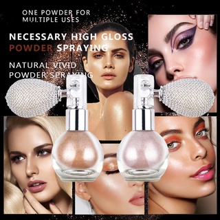 CX Face Body Powder Spray Glitter Brighten Aroma Highlighter Makeup Pigment Cosmetic