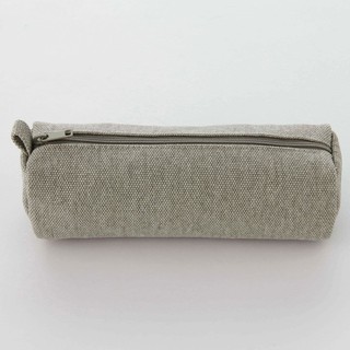 MUJI (มูจิ) กระเป๋าใส่ปากกาดินสอผ้าแคนวาส 5.5 × 5.5 × 19 ซม