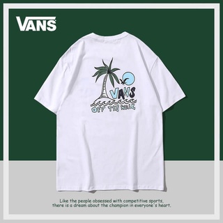 Vans Vance ใหม่ เสื้อยืดลําลอง ผ้าฝ้าย แขนสั้น คอกลม พิมพ์ลาย ทรงหลวม สําหรับผู้ชาย และผู้หญิงS-5XLแฟชั่น