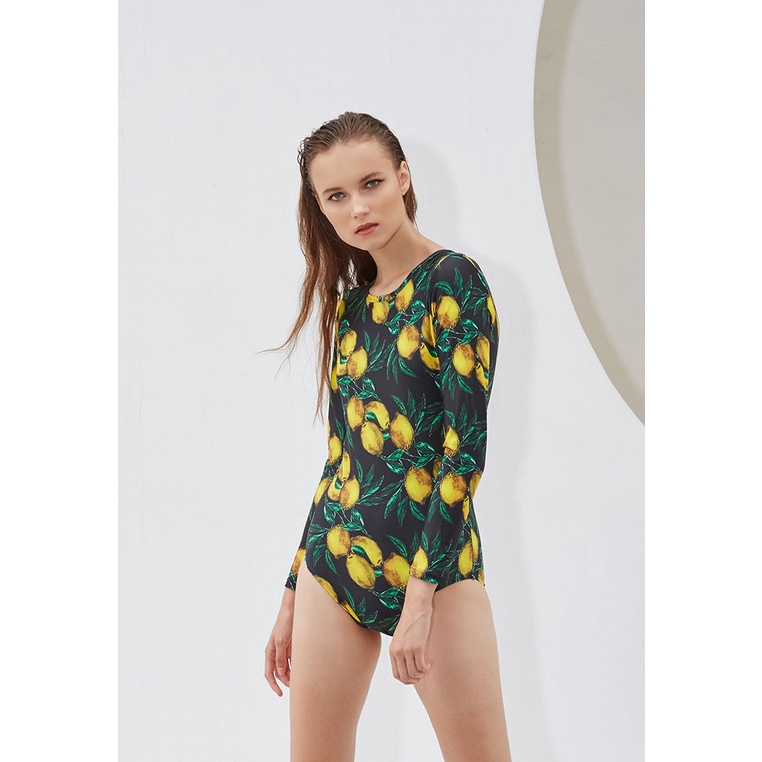 Liz swimsuit - Black lemon