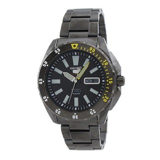 SEIKO 5 Sport Automatic Black ip Black Stainless Strapรุ่นSRP363K1