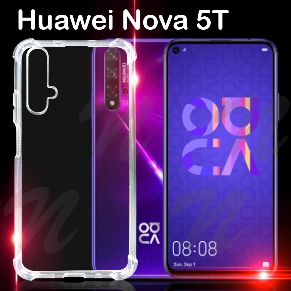 เคสสีใส กันกระแทก หัวเว่ย โนว่า5ที  Case Tpu For Huawei Nova 5T (6.26)