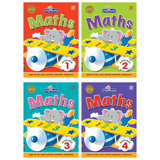 หนังสือแบบฝึกหัดอนุบาล Hop Onto Series &gt; Maths Activity Book 1-4 Pelangithai