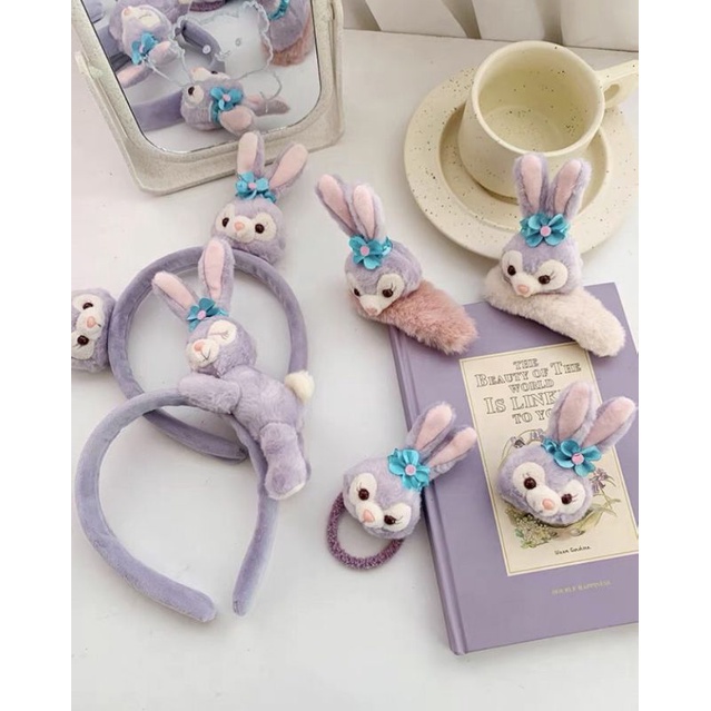 รวม set กระต่ายสเตลล่ารูมีทั้งกิ๊บหนีบผมที่คาดผมยางมัดผม(สินค้าพร้อมส่งเลยไม่ต้องรอ pre order)
