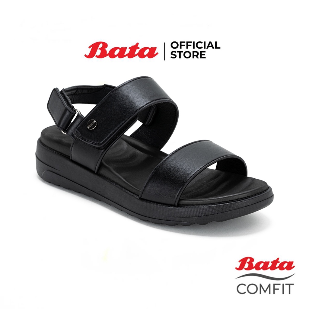 Bata Comfit บาจา คอมฟิต Wellness Comfit Collection รองเท้าแตะเพื่อสุขภาพรัดส้น สูง 1 นิ้ว นุ่ม ใส่สบาย ไม่เมื่อย Comfortwithstyle สำหรับผู้หญิง  รุ่น Mag สีดำ 6616480