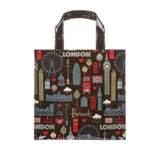 Harrods รุ่น Small Glitter London Shopper Bag (รุ่นใหม่.เป็นกระดุม)***พรีออร์เดอร์