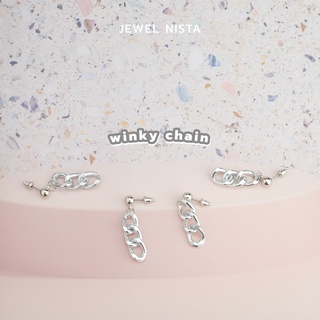 winky chain earrings ต่างหูโซ่