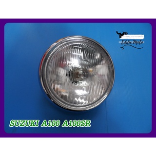 SUZUKI A100 AS100 GT100 TS100 TS125​ TC185 RV90 RL100 HEADLIGHT "BLACK" // ไฟหน้า พร้อมกะโหลก สินค้าใหม่ งานสวย คุณภาพดี