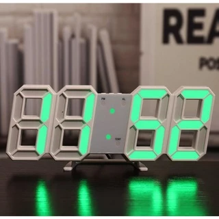 🔥ใช้DETDEC30เหลือ93🔥3D LED Clock นาฬิกาดิจิตอล3D มี6 แสงให้เลือกนาฬิกาตกแต่งห้อง นาฬิกามินิมอล รุ่น JH-225