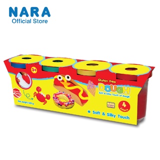 NARA Dough แป้งโดว์ไร้สารกลูเต็น ขนาด 520 กรัม 4 กระปุก 4 สี เเละ 500 กรัม 5 กระปุก 5 สี