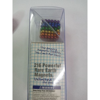 MagnetiCube แม่เหล็ก ต่อรูปทรงต่างๆ 216pcs แบบหลากสี และสีเงิน