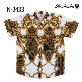 ⚡ ส่งฟรี⚡เสื้อเชิ้ต งานต่อลาย Mr-Junko ผ้านิ่มใส่สบายไม่ร้อน N-3433