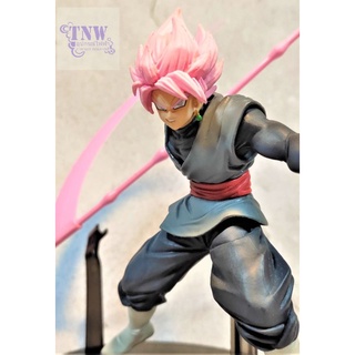 [มือสอง งานแท้ ญี่ปุ่น] Super Saiyan Rose Gokou Black โกคู แบล็ค ผมชมพู ขนาด 9" Dragonball ดราก้อนบอล งานแท้ Banpresto