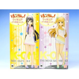 [แท้/มือ1/ราคาเซต 2 ตัว] K-ON! K-ON! Figure PV-style costume ver. 2 guitar animation prize Banpresto (all two full set)