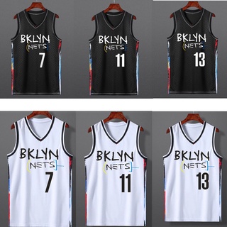 เสื้อกีฬาบาสเก็ตบอล ลายทีม NBA Brooklyn Nets No.7 Durant 11 Irving 13 HARDEN 2021