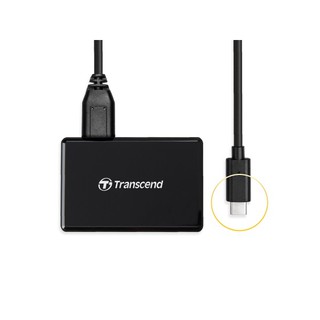 Transcend RDC8K USB 3.1 Type-C Card Reader. รับประกัน 2 ปี. (ของแท้)