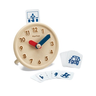 PlanToys 5458 Activity Clock ของเล่นเพื่อการศึกษาและการเรียนรู้ สำหรับเด็ก 4 ขวบขึ้นไป