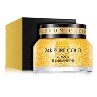 ( สินค้าพร้อมส่ง ) VENZEN 24k PURE GOLD CREAM 50g. ครีมทองคำบำรุงผิวหน้า