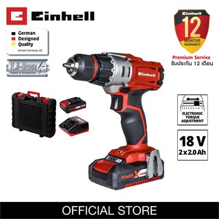 สว่านไร้สาย 18V Einhell TE-CD 18/2 Li-Kit