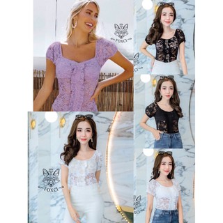 ใหม่!!!บอดี้สูทลูกไม้แขนตุ๊กตา Sweeties Bodysuite 💜