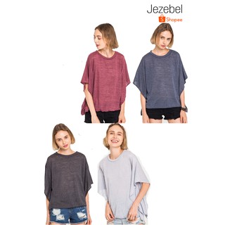 Jezebel เสื้อเบลาส์ Single-Coloured Kimino-Sleeve