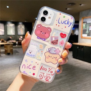 -พร้อมส่งในไทย-เคสซิลิโคน สกรีนลายการ์ตูนตาราง TPU นิ่ม ใช้สำหรับIPทุกรุ่น #808