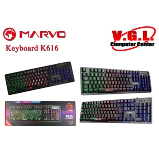 KEYBOARD MARVO K616 คีย์บอร์ดมีไฟ